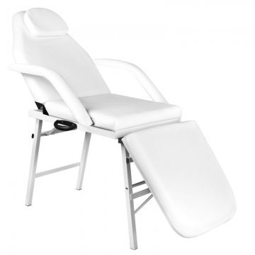 Fotel kosmetyczny A270 biały składany
