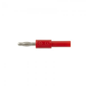 Astar adapter - przejściówka z 2 mm (gniazdo) na 4 mm (wtyk) - czerwony