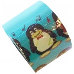 BB Tape niebieski z pingwinem tejpy plastry kinesiotaping dla dzieci