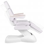 Fotel kosmetyczny LUX 3 elektryczny biały
