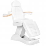 Fotel kosmetyczny LUX elektryczny biały