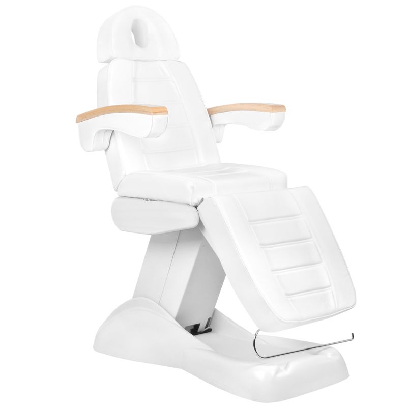 Fotel kosmetyczny LUX elektryczny biały podgrzewany