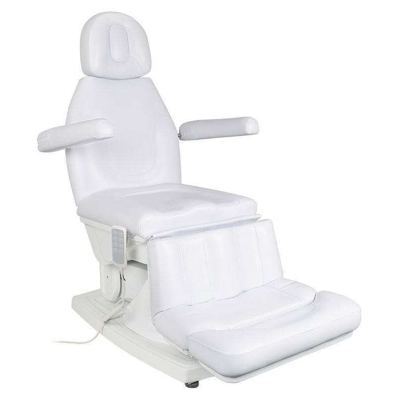 Fotel kosmetyczny podologiczny KATE elektryczny biały