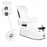 Fotel podologiczny SPA AS-122 biały z funkcją masażu