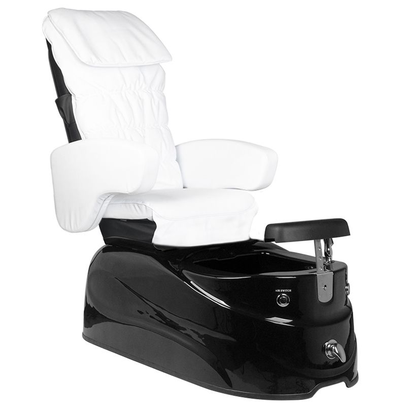 Fotel podologiczny SPA AS-122 biało-czarny z funkcją masażu