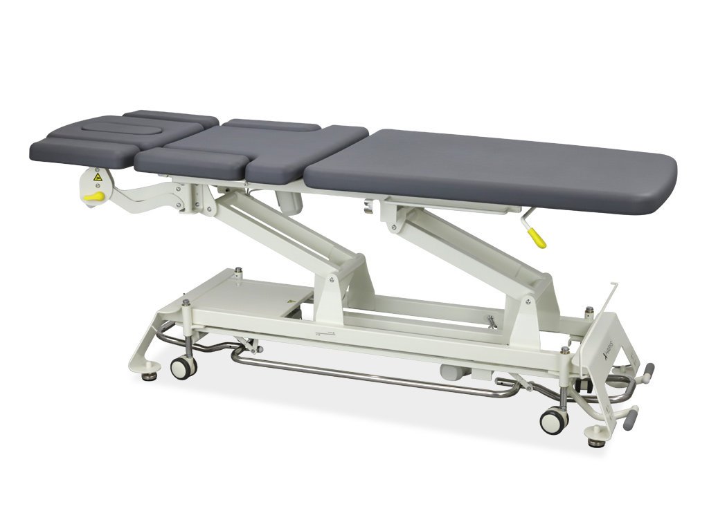 Habys elektryczny stół rehabilitacyjny Evero X7 pianka Integralna, rama sterująca, kółka