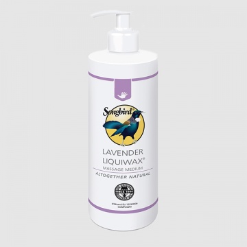 Płynny wosk lawendowy do masażu z pompką Songbird 500 ml | Lavender Liquiwax