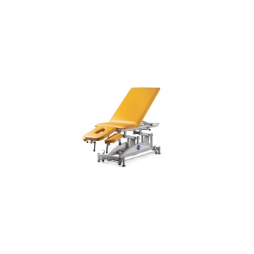 Tech-Med stół do masażu 5 segmentowy SM-E-Ł rp z elektryczną zmianą wysokości leżyska (łamany) oraz regulowanym podnóżkiem