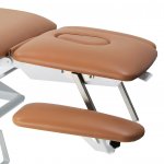WS-TECH stacjonarny stół do masażu i rehabilitacji z elektryczną regulacją wysokości łamany do pozycji Pivota i fotela SS-E04