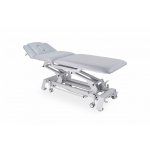 WS-TECH stacjonarny stół do masażu i rehabilitacji z elektryczną regulacją wysokości łamany do pozycji Pivota i fotela SS-E04